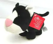Russ Berrie & Co Black & White Tabby Cat 2019 NEW Stuffed Animal #34402