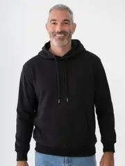 Mens Hoodie With Kangaroo Pockets Black