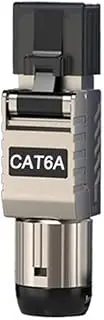 1Pcs RJ45 Cat6A Ethernet Cable Connectors RJ45 Metal Tool Free Easy Termination Plug 2000MHz 40G LAN Cable 22AWG - 24AWG Easy Install Easy to Use
