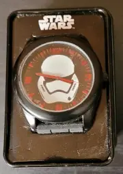 STAR WARS DISNEY ACCUTIME STORM TROOPER ADULT WRISTWATCH- NEW IN CASE