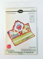 Sizzix Framelits Card Charming Stand-Ups 15 Pc Die Set 659644 Stephanie Barnard