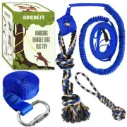 Dog Hanging Bungee Tug Toy: Interactive Tether Tug-of-War for Pitbull Small t...