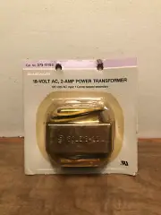 Radio Shack Archer 273-1515B 18 Volt 2 Amp 120V Transformer Pre-Wired New NOS