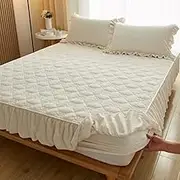 Winter warm flannel elastic band fitted sheet mattress cover print floral plush super soft cozy king size bed sheet,Super Soft Fluffy,150x200+25cm