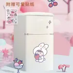 【現貨直發】EUNA/優諾 BCD-82GR復古小冰箱抑菌雙門小型迷你冰箱冷藏冷凍冰箱