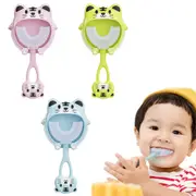 3Pcs U Shaped Kids Toothbrushes with Brackets