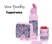 New Tupperware Vera Bradley Lunch Set - Cloud Vine