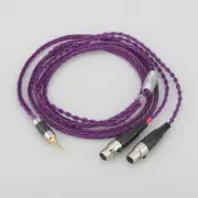Jack Plug OCC Silver Plated Wire Headphone Upgrade Cable for Audeze LCD-3 LCD-2