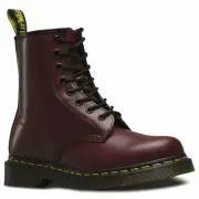 Dr. Martens 1460 Original 8-Eye Leather Boot CHERRY RED SMOOTH,Wmn 11.5 Men 10.5