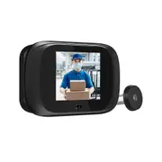 Digital Door Viewer Front Door Peephole Camera 2.8-inch Color Display Screen Monitor 90 Degree Wide black