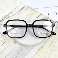 在飛比找momo購物網優惠-【men life】配眼鏡 寬版亮面黑色膠框(眼鏡)