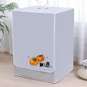 BAMFY Waterproof Washing Machine Cover Fully Automatic Dust Cover Portable Washer and Dryer Covers for The Top Home Decorate Protective Cover(8-10kg,C)