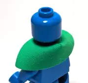 Lego - Minifigure Utensil - Short Green Cape, Cloth