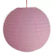 2 Pcs of 12" Chinese Light Pink Paper Lanterns
