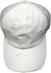 [Generic] Criss Cross Hat Messy Bun High Ponytail Kids Baseball Cap