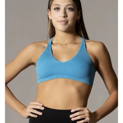 NWT Tiger Friday Emma Bralette Adult One Size Blue Azure