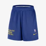 【NIKE 耐吉】短褲 男款 運動褲 NBA金州勇士隊 AS GSW MNK OPENHOLE MSH SHR 藍 FB3728-495