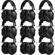 9 Pcs Ear Protection Earmuffs, Adjustable NRR 28dB Noise Reduction Headphone for Shooting Mowing Noise Cancelling