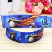 NEW Kung Fu Panda Grossgrain Ribbon 22mm 1M,2M,3M,4M or 5M U Choose