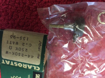 44-250K-W 250K .2 WATT 155-93 CLAROSTAT POTENTIOMETER NOS