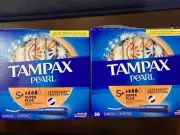 (x2) Tampax Pearl, S+ (Super Plus), Leakguard Protection, Unscented, 36 Tampons