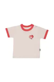 [Bonds] Bonds Toddler Ringer Tee in Lover Size: 12-18 Months, Aussie Cotton 12-18 Months Lover