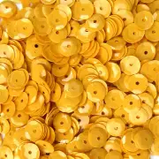 Sequins Cream Orange Sherbert 8mm Round Cup ~400 / ~4,000 (25% Off) pcs Loose HQ