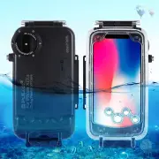 For iPhone X/XS PULUZ 40m/130ft Waterproof Diving Case Photo Underwater Housing