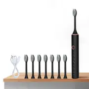 Ultrasonic Electric Toothbrush Rechargeable USB for Adults Sonic Automatic Tooth Brush Whitening Oral Hygiene 8 Replacement Head