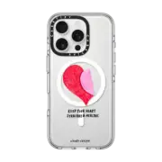 iPhone 16 Pro Clear Case MagSafe Compatible Heart