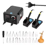100W Multifunctional Wood Burner Pyrography Pen Burning Machine Gourd Crafts