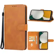 For Samsung Galaxy A34 5G Case, PU Leather Cover, Brown