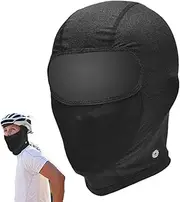 Krujecnt Summer Sun Protection Face Masque, Ice Silk Breathable Full Head Masque Face, Cooling Sun Uv Protection Hood Motorcycle Face Masque for Cycling Motorcycle Fishing