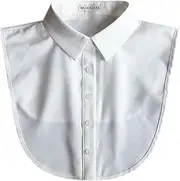 [Muaquata] Classic Chiffon Fake Collar Detachable Dickey Collar Removable Choker Blouse Top for Women Girls Decorative Favors