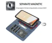 Detachable Wallet Phone Case for Easy Portability (Dark Blue), Flip Case for Samsung Galaxy S8