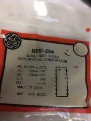 GEIC-254 DUAL FAST SPEED DIFFERENTAIAL COMPARATOR