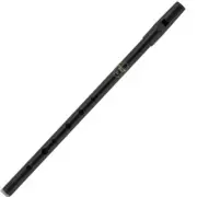 Feadog Nickel Pro Whistle Key of D Black Tin Penny Flute Made in Ireland