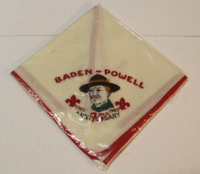 BSA 75th Anniversary 1985 Baden Powell Embroidered Chief Neckerchief