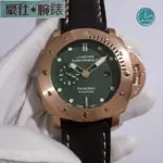 高端 PAM00382 沛納海 PANERAI 男士機械手錶 大錶盤做舊男錶 夜光防水手錶 鏤空底蓋設計