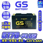 永和電池 GS統力 機車電瓶 GT7B-PLUS 機車7號電池 薄型 同YT7B-BS 新勁戰 SMAX 佛斯 BWS