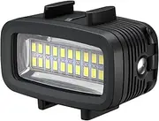Sea Frogs 700 Lumen LED Photography Light, Underwater Camera Compatible, Adjustable Mount, Black