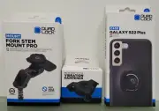 QUAD LOCK KIT Samsung Galaxy S22 PLUS Case, Dampener, FORK STEM Mount Pro