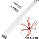 White Chimney Sweep Cleaning Brush Fireplace Flue Whip with 10FT Flexible Rod