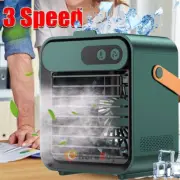Portable Air Conditioner Fan - Mini Personal Cooler with 3 Speeds & Humidifier
