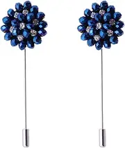 [OATIPHO] 2pcs Mens Brooch Women Brooch Pin Suit for Men Enamel Flower Shape Jewelry ()
