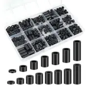 Nylon Spacers, Plastic Spacers Washers Assortment Kit, 345 Pcs Electrical7624
