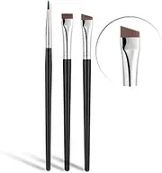 Fine Angled Eyeliner Brush, JASSINS Ultra thin Precision EyeLiner Makeup Brushes Set, Fine Point Eyeliner Brush, Synthetic Bristles Eye Makeup Tool (3 Pcs)