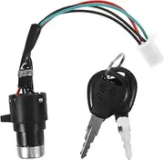 PAMINGONO Ignition Switch with Key Replacement for Durable ATV Key Start Switch Quick Installation for Motorcycle Assistive Vehicles Reliable Design