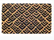 Habitate Block Print 100% Coir Doormat