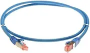 0.75m CAT6A S/FTP LSZH Ethernet Network Cable | Blue